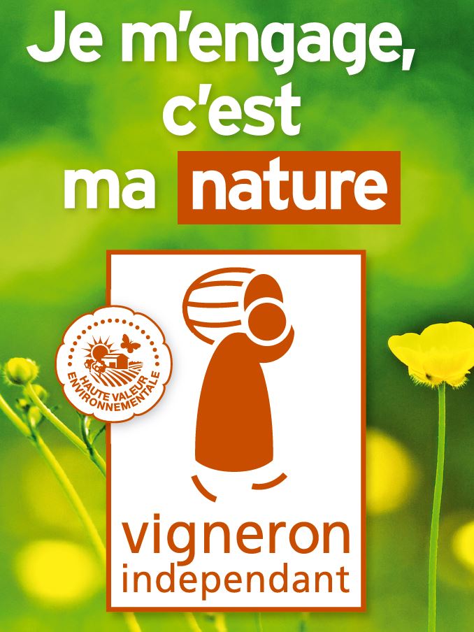 Visuel « Je m'engage, c'est ma nature » de la Haute Valeur Environnementale