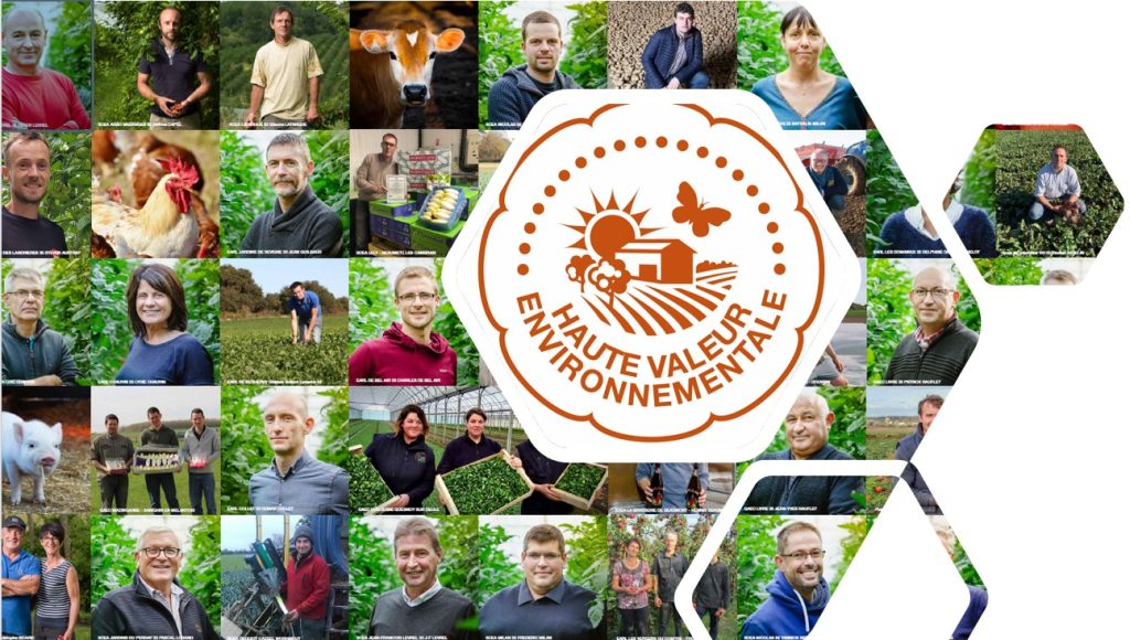 Mosaïque de portraits de producteurs HVE